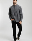 Camisa manga larga Corduroy Yarn azul - Algodón orgánico - Frøens