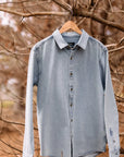 Camisa manga larga Denim celeste - Algodón orgánico
