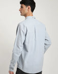Camisa manga larga hombre Basic celeste - Algodón orgánico + lino