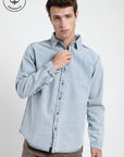 Camisa manga larga Denim celeste - Algodón orgánico