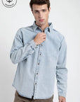 Camisa manga larga Denim celeste - Algodón orgánico - Frøens