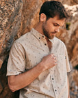 Camisa manga corta Ikat tierra - Algodón orgánico - Frøens