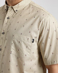 Camisa manga corta Ikat tierra - Algodón orgánico - Frøens