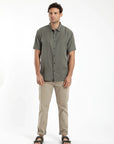 Camisa manga corta Puelche verde - Frøens