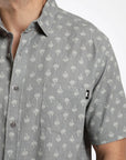 Camisa manga corta texture Palmeras olivo - Algodón orgánico - Frøens