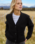 Chaleco mujer Ralún negro - Algodón orgánico