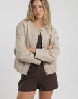 Chaqueta mujer bianca beige Froens