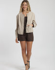 Chaqueta mujer bianca beige Froens