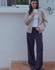 Chaqueta mujer bianca beige Froens