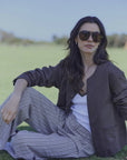 Chaqueta mujer bianca café Froens