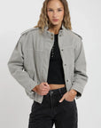 Chaqueta mujer Bomber gris Froens