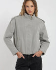 Chaqueta mujer Bomber gris Froens