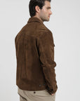 Chaqueta hombre Gamuza café - Frøens