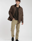 Chaqueta hombre Cali wax café