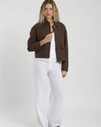 Chaqueta mujer lirio café Froens