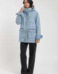 Chaqueta mujer Niebla azul - Algodón orgánico - Frøens