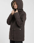 Chaqueta mujer Niebla café