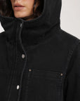 Chaqueta mujer Niebla negro - Algodón orgánico - Frøens