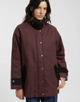 Chaqueta mujer Wax burdeo