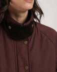 Chaqueta mujer Wax burdeo