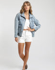 Chaqueta mujer Silvestre azul - Frøens