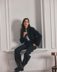 Chaqueta lana mujer Vera negro - Lana
