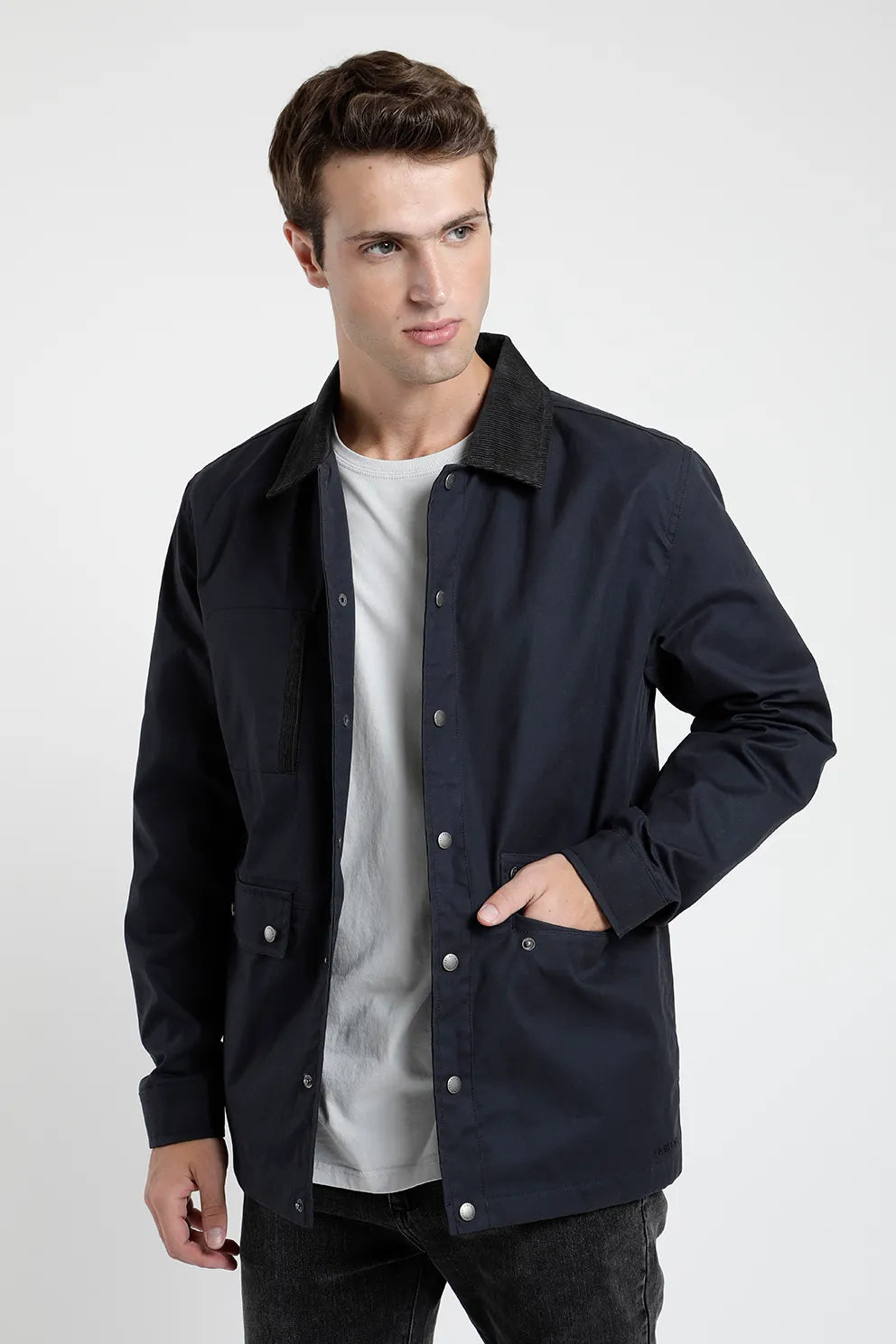 Chaqueta hombre Llanquihue waxed azul