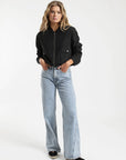 Chaqueta mujer Brisas grafito - Lino - Frøens