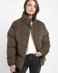 Parka mujer Aymara Corduroy café