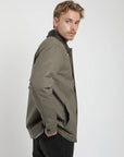 Chaqueta hombre Cali waxed olivo - Algodón orgánico