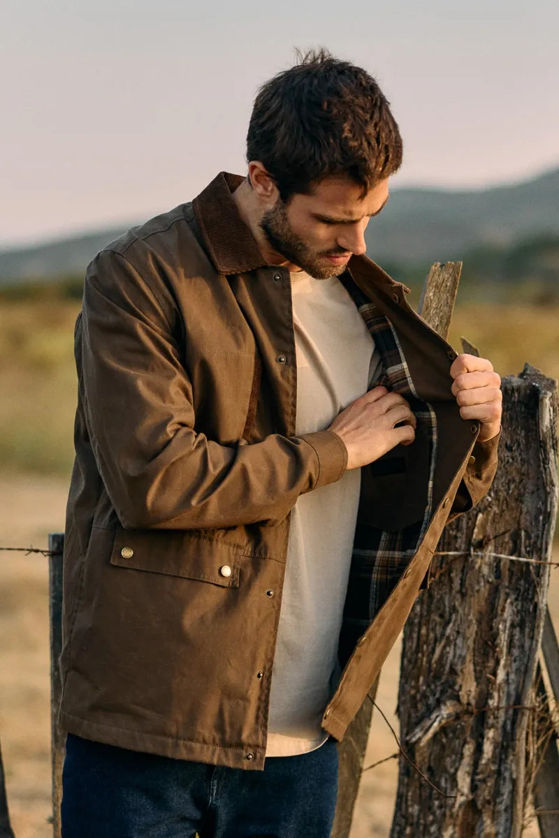 Chaqueta hombre Llanquihue waxed café – Froens