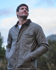 Chaqueta hombre Cali waxed olivo - Algodón orgánico
