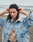 Chaqueta mujer Arrecife celeste - Frøens