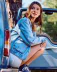 Chaqueta mujer Silvestre azul - Frøens
