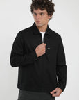 Chaqueta hombre Palma negro - Algodón orgánico y lino - Frøens