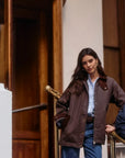 Chaqueta mujer Wax café