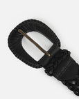 Cinturón mujer Trenza Negro