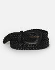 Cinturón mujer Trenza Negro