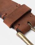 Cinturón cuero café - Frøens