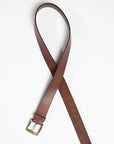 Cinturón cuero café - Frøens