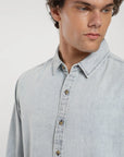Camisa manga larga Denim celeste - Algodón orgánico