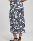 Falda larga mujer amber azul Froens