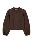 Blusa manga larga Nacar café - Algodón orgánico - Frøens