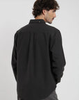 Camisa manga larga Basic grafito - Lino y algodón orgánico - Frøens
