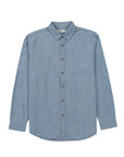 Camisa manga larga Chambray celeste - Algodón orgánico - Frøens