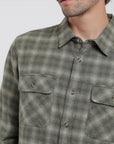 Camisa manga larga Franela verde - Algodón orgánico - Frøens