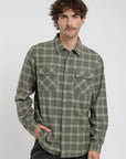 Camisa manga larga Franela verde - Algodón orgánico - Frøens