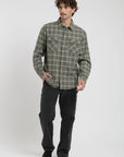 Camisa manga larga Franela verde - Algodón orgánico - Frøens