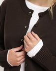 Cardigan mujer Natal café - Algodón orgánico - Frøens