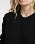Cardigan mujer Natal negro - Algodón orgánico - Frøens